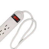 Maxbell 6 Outlet Power Strip US Plug Compact Accessories for Commercial Dorm Desktop 75cm Cord
