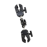 Maxbell Double Head Crab Clamp Camera Clamp Strong Crab Clamp for Motorcycle Cycling 22cm