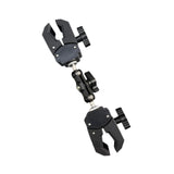 Maxbell Double Head Crab Clamp Camera Clamp Strong Crab Clamp for Motorcycle Cycling 22cm