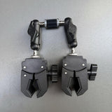 Maxbell Double Head Crab Clamp Camera Clamp Strong Crab Clamp for Motorcycle Cycling 22cm