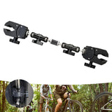 Maxbell Double Head Crab Clamp Camera Clamp Strong Crab Clamp for Motorcycle Cycling 30cm