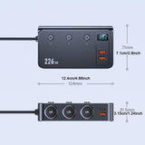 Maxbell 226W Car Charger Adapter Cigarette Lighter Socket for Air Pump Car Wash Pump