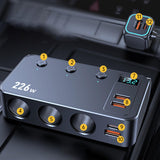 Maxbell 226W Car Charger Adapter Cigarette Lighter Socket for Air Pump Car Wash Pump