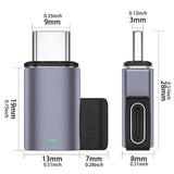 Maxbell Type C Adapter PD100W Fast Charging Converter for Mobile Phone Laptop Studio Type A