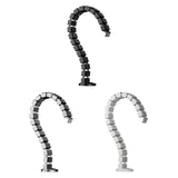 Maxbell Vertebrae Cable Management Kit Wire Threading Tube for Home Conference Table Black