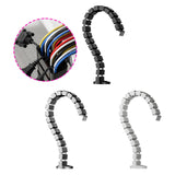 Maxbell Vertebrae Cable Management Kit Wire Threading Tube for Home Conference Table Black