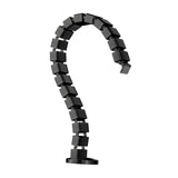 Maxbell Vertebrae Cable Management Kit Wire Threading Tube for Home Conference Table Black