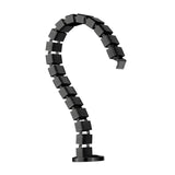 Maxbell Vertebrae Cable Management Kit Wire Threading Tube for Home Conference Table Black