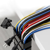 Maxbell Vertebrae Cable Management Kit Wire Threading Tube for Home Conference Table Black