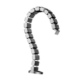 Maxbell Vertebrae Cable Management Kit Wire Threading Tube for Home Conference Table Silver