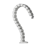 Maxbell Vertebrae Cable Management Kit Wire Threading Tube for Home Conference Table White