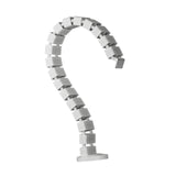 Maxbell Vertebrae Cable Management Kit Wire Threading Tube for Home Conference Table White