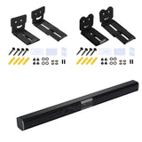 Maxbell Soundbar Wall Mount Bracket Depth Adjustable with Hardware Under TV Style A