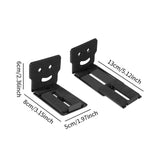 Maxbell Soundbar Wall Mount Bracket Depth Adjustable with Hardware Under TV Style A