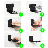 Maxbell Soundbar Wall Mount Bracket Depth Adjustable with Hardware Under TV Style A