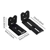 Maxbell Soundbar Wall Mount Bracket Depth Adjustable with Hardware Under TV Style B