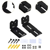 Maxbell Soundbar Wall Mount Bracket Depth Adjustable with Hardware Under TV Style B