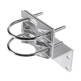 Maxbell Pole Mount Bracket Weatherproof Accessories Iron Mast Clamp for Outside Home