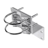 Maxbell Pole Mount Bracket Weatherproof Accessories Iron Mast Clamp for Outside Home