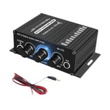 Maxbell Stereo Audio Amplifier 2 Channel Bookshelf Speaker Car Phone 3.5mm AUX Input