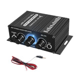 Maxbell Stereo Audio Amplifier 2 Channel Bookshelf Speaker Car Phone 3.5mm AUX Input