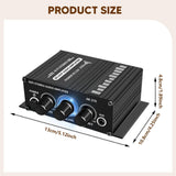 Maxbell Stereo Audio Amplifier 2 Channel Bookshelf Speaker Car Phone 3.5mm AUX Input