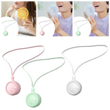Maxbell Portable Hanging Neck Fan Small for Travel Home Office with Adjustable Strap pink