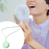 Maxbell Portable Hanging Neck Fan Small for Travel Home Office with Adjustable Strap green