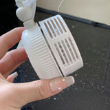 Maxbell Portable Hanging Neck Fan Small for Travel Home Office with Adjustable Strap white