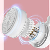 Maxbell Portable Hanging Neck Fan Small for Travel Home Office with Adjustable Strap white