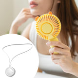 Maxbell Portable Hanging Neck Fan Small for Travel Home Office with Adjustable Strap white