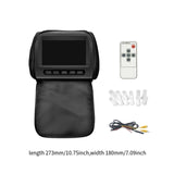 Maxbell Generic Car Headrest Monitor DC12V Display Ratio 16:9/4:3 Car Pillow Monitor Black