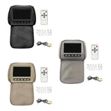 Maxbell Generic Car Headrest Monitor DC12V Display Ratio 16:9/4:3 Car Pillow Monitor Black