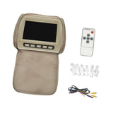Maxbell Generic Car Headrest Monitor DC12V Display Ratio 16:9/4:3 Car Pillow Monitor Khaki