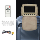 Maxbell Generic Car Headrest Monitor DC12V Display Ratio 16:9/4:3 Car Pillow Monitor Khaki