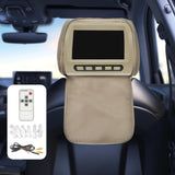 Maxbell Generic Car Headrest Monitor DC12V Display Ratio 16:9/4:3 Car Pillow Monitor Khaki