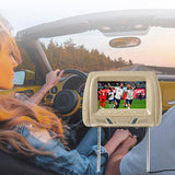 Maxbell Car Headrest Monitor Black DC12V Car Pillow Monitor