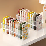 Maxbell Clear Phone Case Organizer Modern Stationery Holder for Cupboard Office Dorm