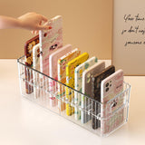 Maxbell Clear Phone Case Organizer Modern Stationery Holder for Cupboard Office Dorm