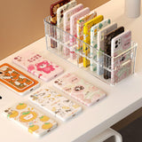 Maxbell Clear Phone Case Organizer Modern Stationery Holder for Cupboard Office Dorm