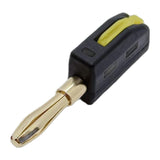 Maxbell 4mm Banana Plug Solderless Adapter for Speaker Wire Wall Plate Sound Systems Black