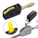 Maxbell 4mm Banana Plug Solderless Adapter for Speaker Wire Wall Plate Sound Systems Black
