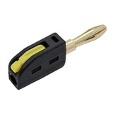 Maxbell 4mm Banana Plug Solderless Adapter for Speaker Wire Wall Plate Sound Systems Black