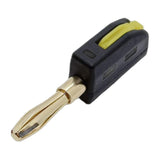 Maxbell 4mm Banana Plug Solderless Adapter for Speaker Wire Wall Plate Sound Systems Black