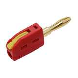 Maxbell 4mm Banana Plug Solderless Adapter for Speaker Wire Wall Plate Sound Systems Red