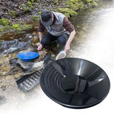 Maxbell Gold Panning Pan Double Riffles Beach Equipment Outdoor