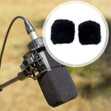 Maxbell Microphone Windscreen Microphone Wind Shield for Interview Stage Performance Black 1 Pair