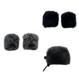 Maxbell Microphone Windscreen Microphone Wind Shield for Interview Stage Performance Black 1 Pair
