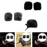 Maxbell Microphone Windscreen Microphone Wind Shield for Interview Stage Performance Black 1 Pair