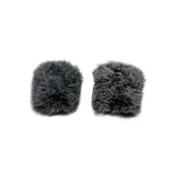 Maxbell Microphone Windscreen Microphone Wind Shield for Interview Stage Performance Black White 1 Pair